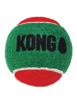 Игрушка для собак KONG Holiday Теннисный мячик 3 шт. средние