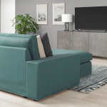 3-местный диван и шезлонг - IKEA KIVIK, 83x95/163x318см, синий, КИВИК ИКЕАЕА