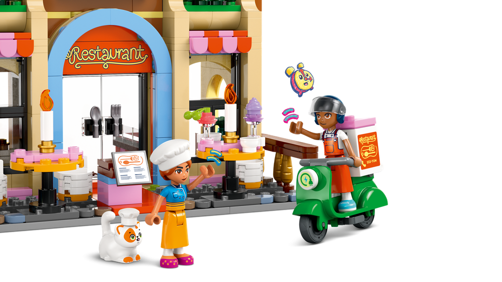 Конструктор Лего Френдс Ресторан и кулинарная школа | LEGO Friends Restaurant and Cooking School - 42655, 896 деталей 8+