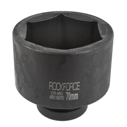Головка ударная глубокая 70мм 1''6гр RockForce##Rock FORCE RF-48510070