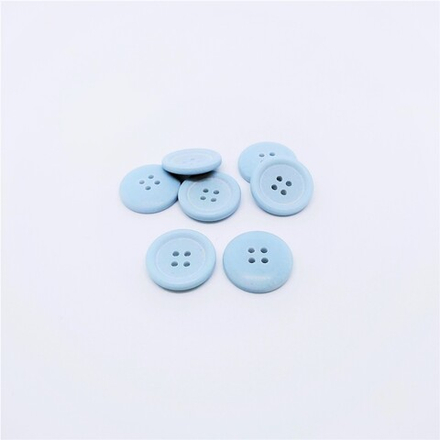 Пуговицы №659, 4пр, 15мм, цв.голубой (CN 2583)