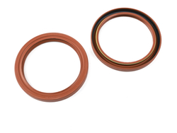 Сальник 80х100х10 а/м ВАЗ,ГАЗель,УАЗ коленчатого вала задний дв. ЗМЗ, УМЗ, ВАЗ 2108, 2170-2172, Приора, Evotech 2.7 (красный с пружинойFPM) Резинотехника г. Балаково ( ОЕ 2108-1005160-01 FPM (пруж.) )