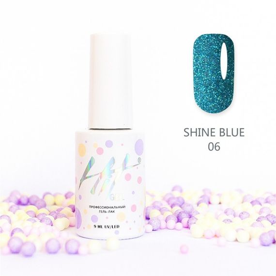 Гель-лак ТМ &quot;HIT gel&quot; №06 Shine Blue, 9 мл