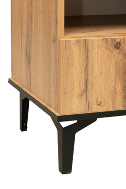 Шкаф комбинированный Либерти 51.03 (опора h150) Дуб вотан/Черный