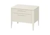 Тумба прикроватная Type 2 ящика ширина 60 см (молочный)