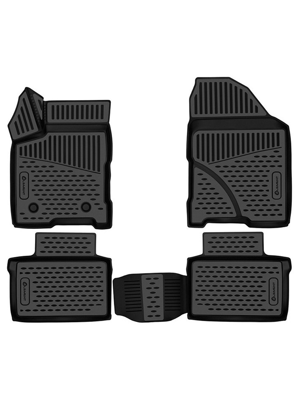 Коврики в салон для LADA (ВАЗ) Vesta (I Рест) 2022- 4шт. (полиуретан) ELEMENT3DA67321210K