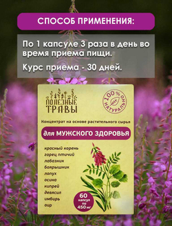 Фитокомплекс для мужского здоровья 60 капсул