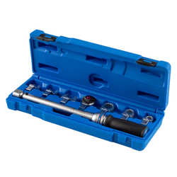 KING TONY (345104D08MR) Динамометрический ключ 9х12 мм, 10-60 Нм, "FIT", с набором насадок 10-17 мм, кейс