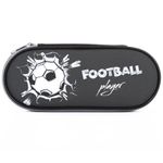 Пенал-футляр BRAUBERG, 1 отделение, полиэстер, органайзер, 21x8,5x5 см, "Football player", 270380