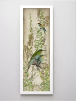 Комплект из двух картин на бумаге 18*50 см