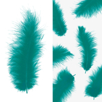 Перья изумруд 12-15 см, 30 шт ВВ