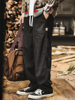 Американские вельветовые брюки для мужчин свободные мужские, брюки мужские весенние и осенние прямые брюки