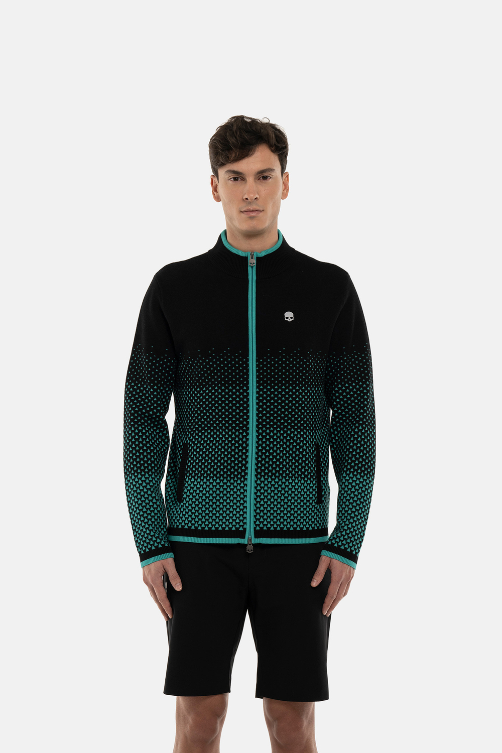 Кофта HYDROGEN GEOMETRIC DEGRADE’ FZ KNITTED (GM0001)