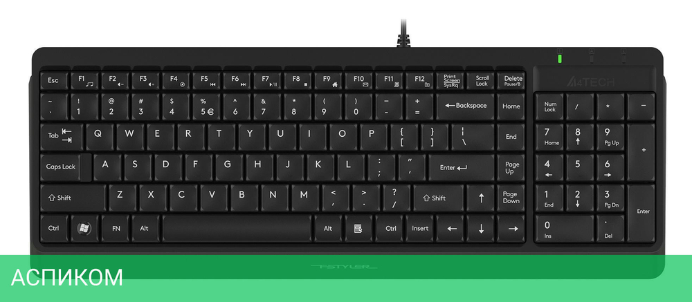 Набор периферии A4Tech Fstyler F1512 Black