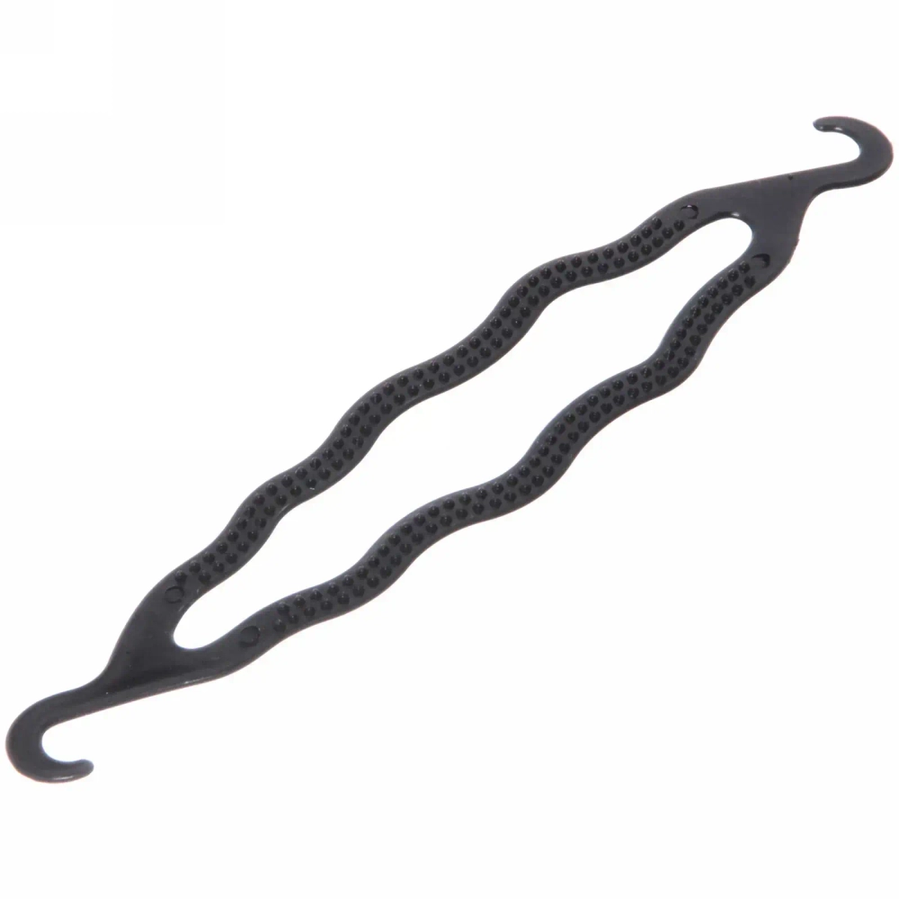 Заколка для волос на блистере «Твиста», цвет черный, 20,5*4,5см