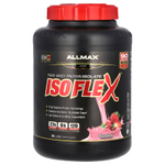 ALLMAX, Isoflex, 100% ультра чистый изолят сывороточного протеина (технология ионной фильтрации), клубника, 5 фунтов (2,27 кг)