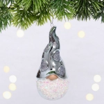 Елочная игрушка «Новогодний лесовичок» 5,5*6*12,5 см, голубой