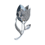 Брошь Fiore Luna Тюльпан Чешский горный хрусталь XR11501W BW/S