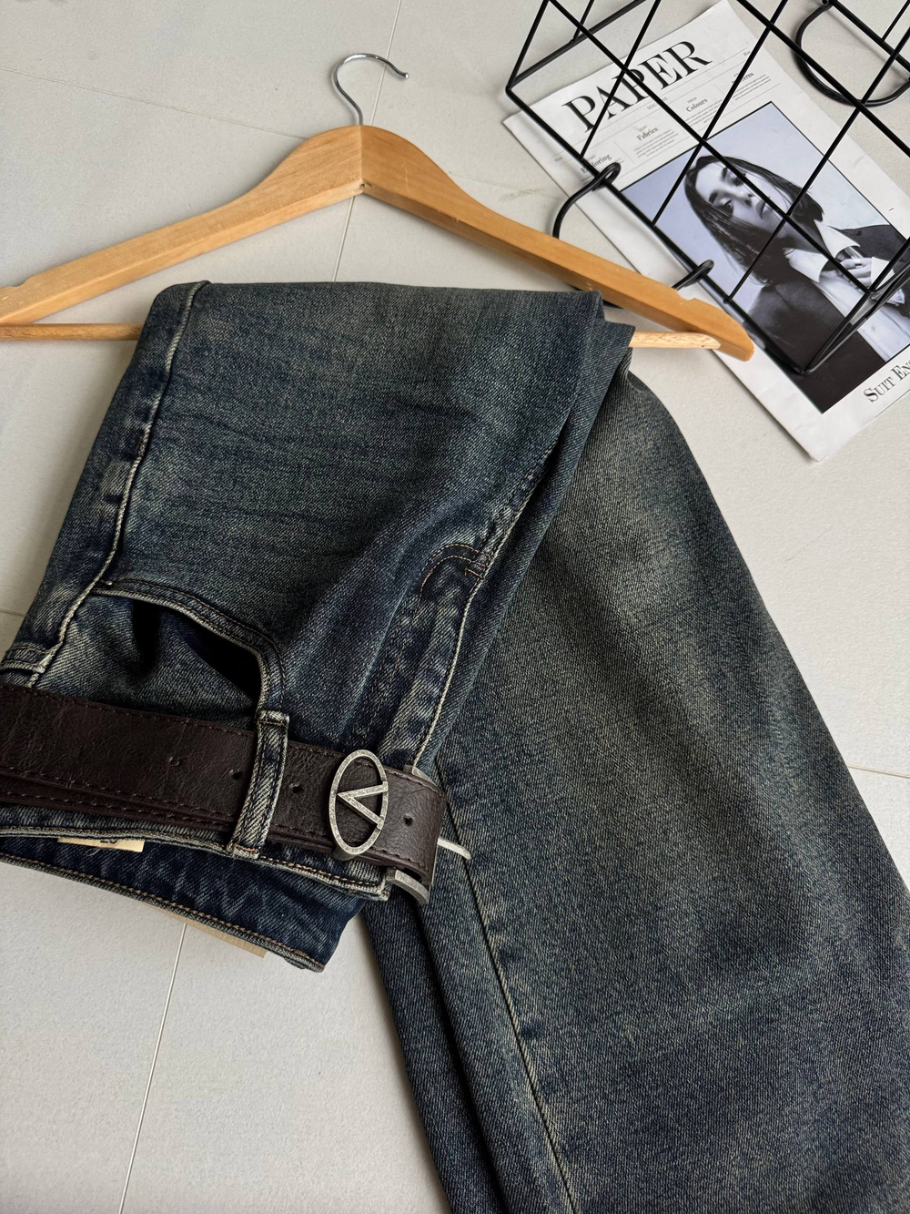 Брюки джинсовые жен. 73277 син.