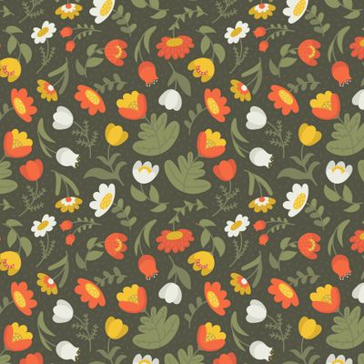 Цветы на темно-зеленом