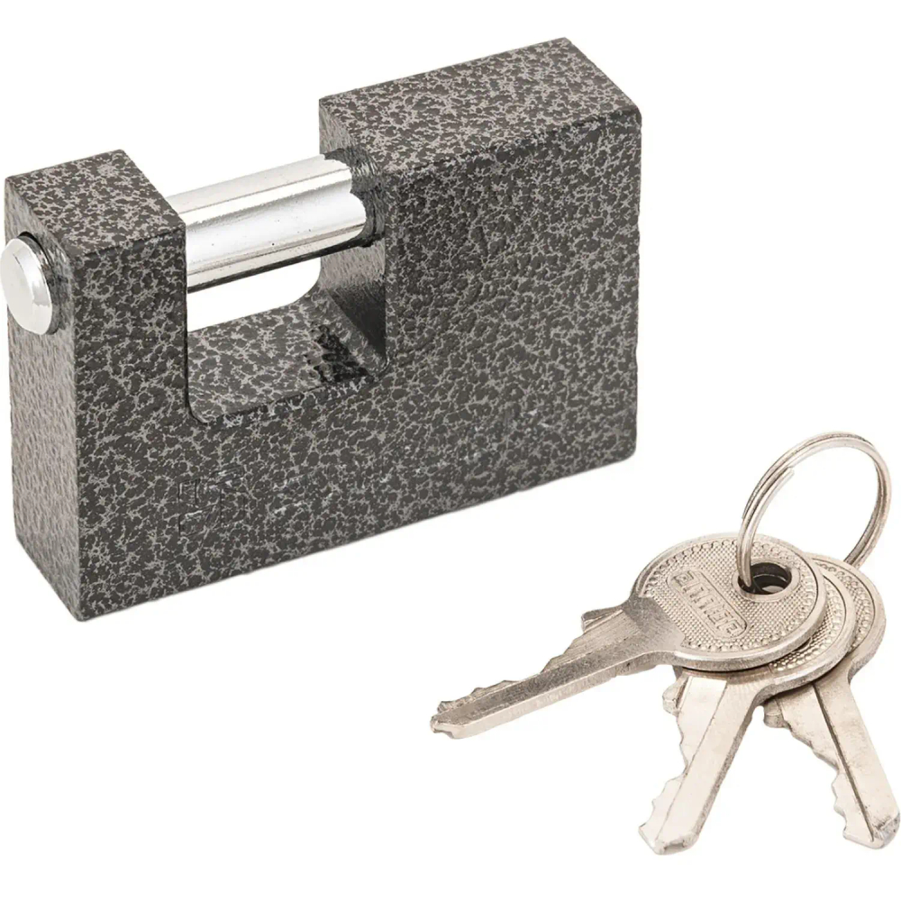 Замок навесной УЗК Аллюр ВС1Ч-760 (61xd=10) чугун антич/серебро (3кл)