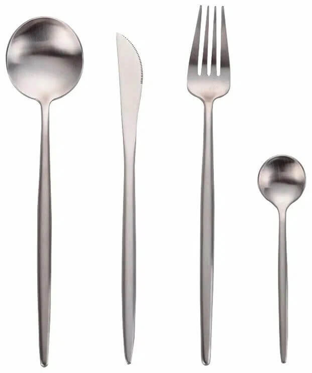Набор столовых приборов Xiaomi Maison Maxx Stainless Steel Modern Flatware Set (Silver)