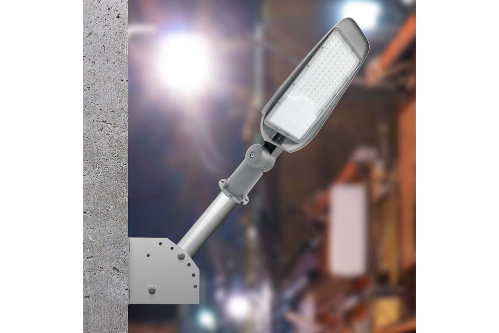 Уличный светильник WOLTA STL-70W/05 70Вт 5700К IP65 7700лм с поворотным кронштейном серый 562х215х98