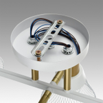 8045/6C MODERNI LN26 220 белый, латунь/белый металл/металл Люстра потолочная Е14 6*40W 220V ANRIYA