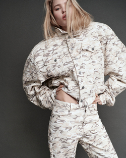 Куртка джинсовая  милитари