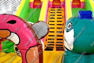 Коммерческий надувной батут "Сафари парк" 12*6*6 м