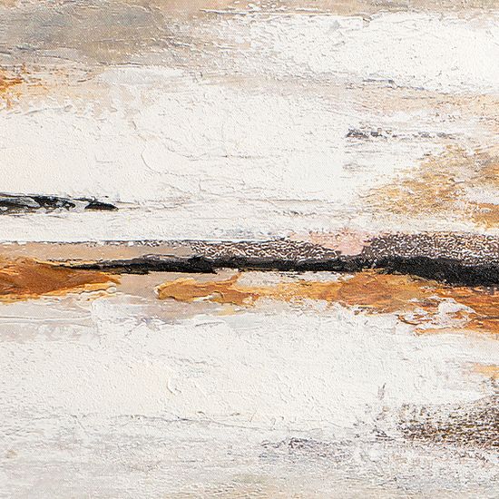 Панно декоративное с ручной росписью by feel, 80х80 см, бежевое