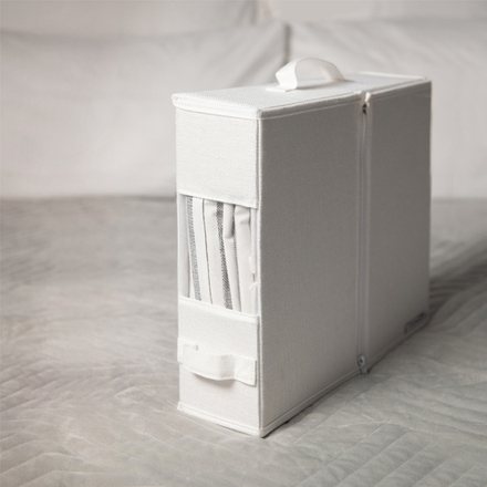 Органайзер для постельного белья белый