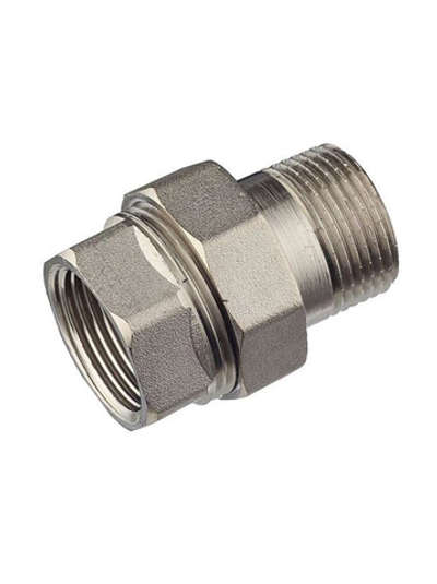 ViEiR Муфта американка ВР-НР 3/4" прямая (плоское уплотнение), никель (HJSN44)