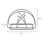 Салфетница овальная 8,2х13х7,2 см, CLASSIC, хром, WEGLA (ВЕГЛА), 700237