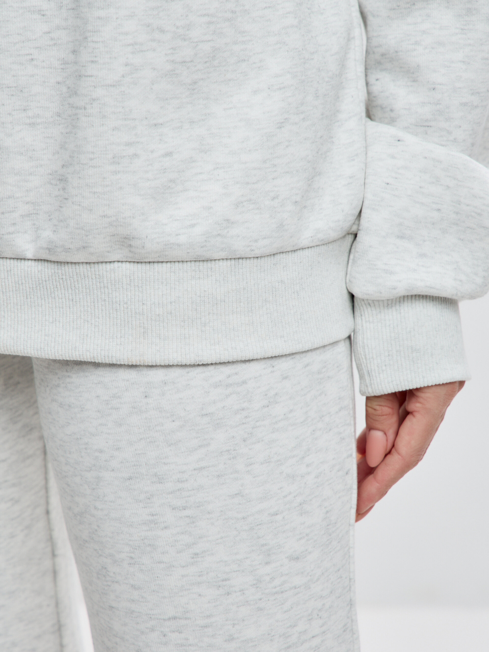 Свитшот Reed в цвете светло-серый меланж