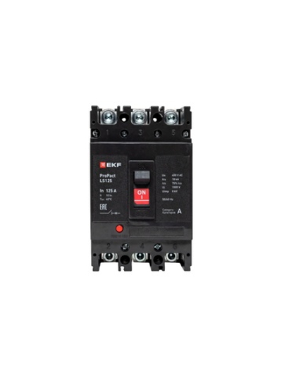 Выключатель автоматический 3п 160А 18кА LS125 ProPact EKF mccb-125-18-3-160-ls