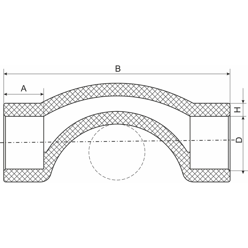 Обвод раструбный 25 EVER® plast  СЕРЫЙ (Россия)
