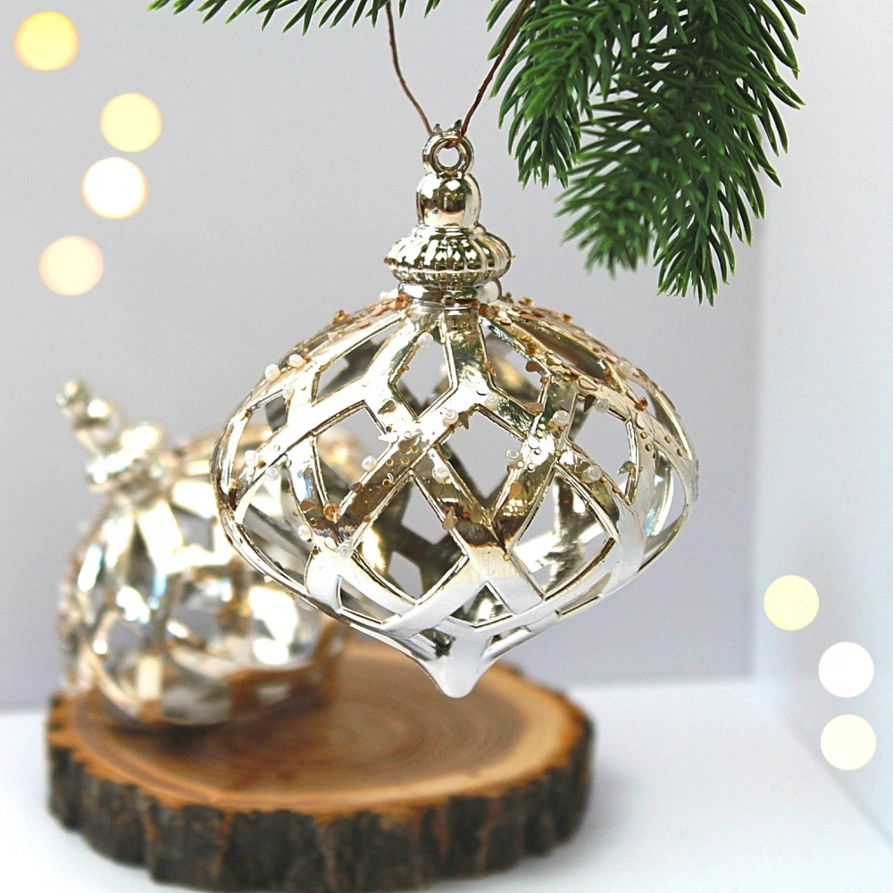 Набор украшений SHINE «Magic lamp» 8,8х10,4 см (2 шт.), light champagne