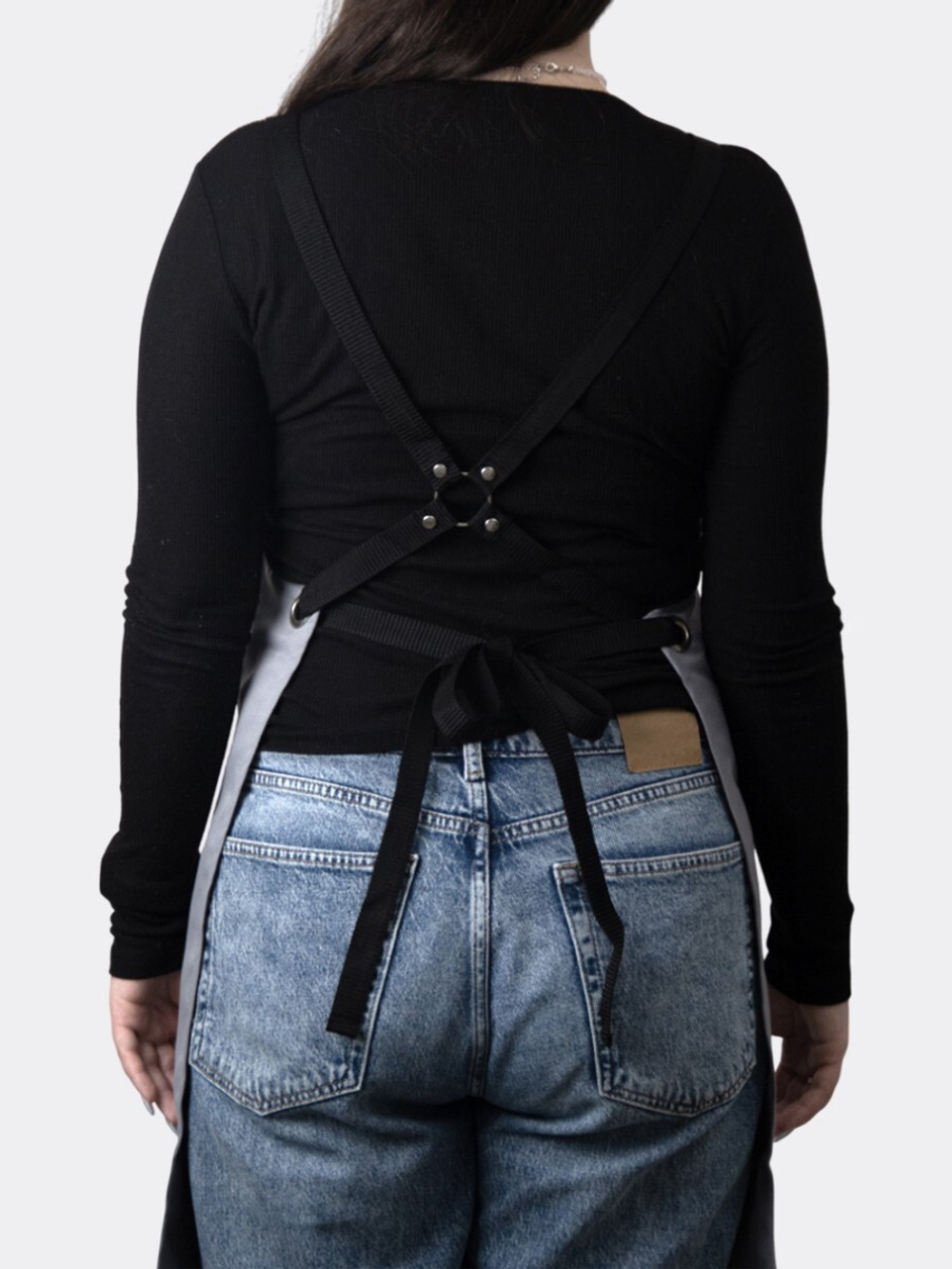 NR Фартук мастера с логотипом серый 1