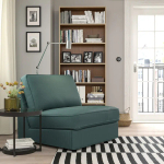 1-местный диван-кровать - IKEA KIVIK, 86x97x90см, синий, КИВИК ИКЕА