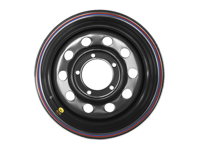 Диск усиленный УАЗ стальной черный 5x139,7 8xR15 d110 ET-40 (только на барабанные тормоза)