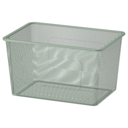 IKEA TROFAST  (ИКЕА ТРОФАСТ)  -  Контейнер из проволоки, светло-зеленый-серый, 42x30x23 см