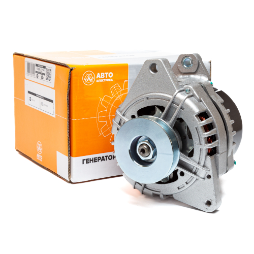 Генератор, ГАЗ, УАЗ, дв. УМЗ, 14 В, 120 А, 1-ручьевой, широкий шкив 13мм (ан. 5122.3771-20)