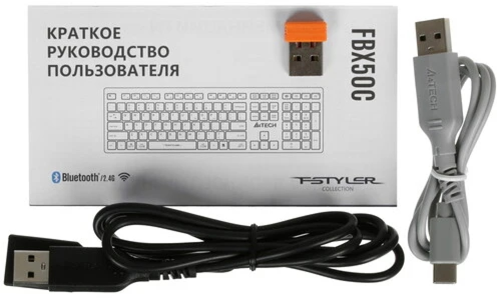 Клавиатура A4Tech Fstyler FBX50C белый