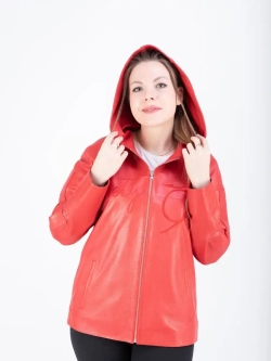 Куртка женская кожаная большие размеры