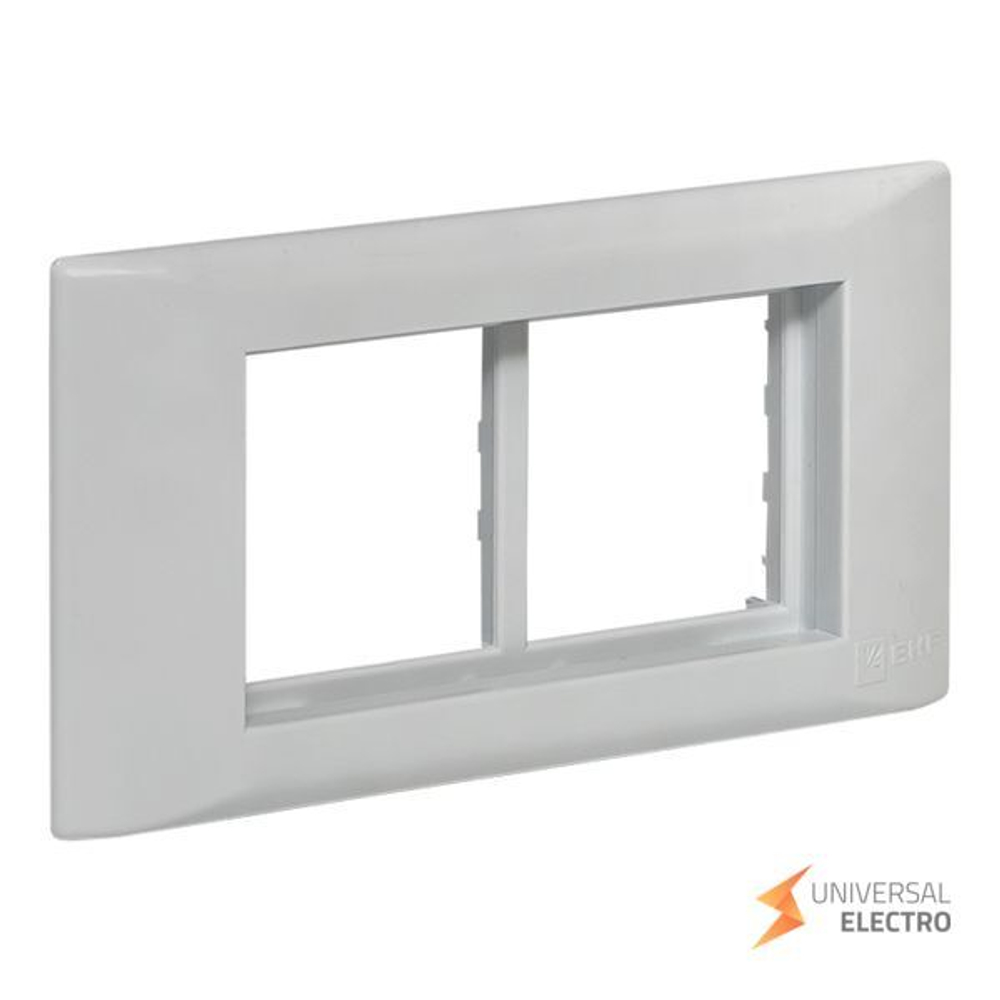 Рамка+суппорт 4 модуля (2 поста) для парапетного кабельного канала EKF C-Line