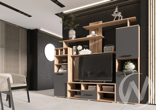 Гостиная Мини-2 (дуб крафт/графит)