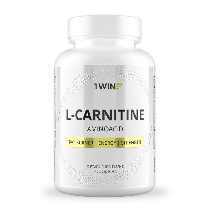 L-Карнитин, L-Carnitine, 1Win, 150 капсул