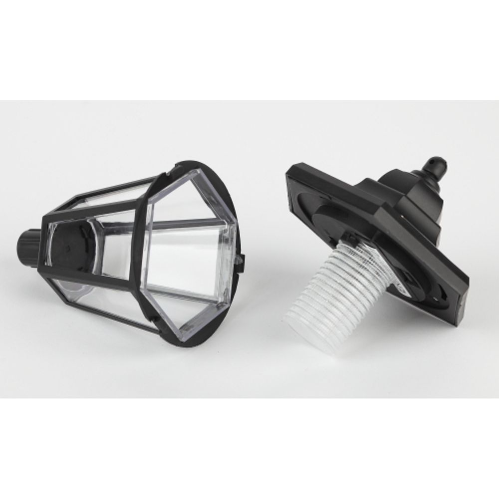 Светильник уличный ЭРА ERASV01-01 садовый настенный на солнечной батарее пластик черный 150 см