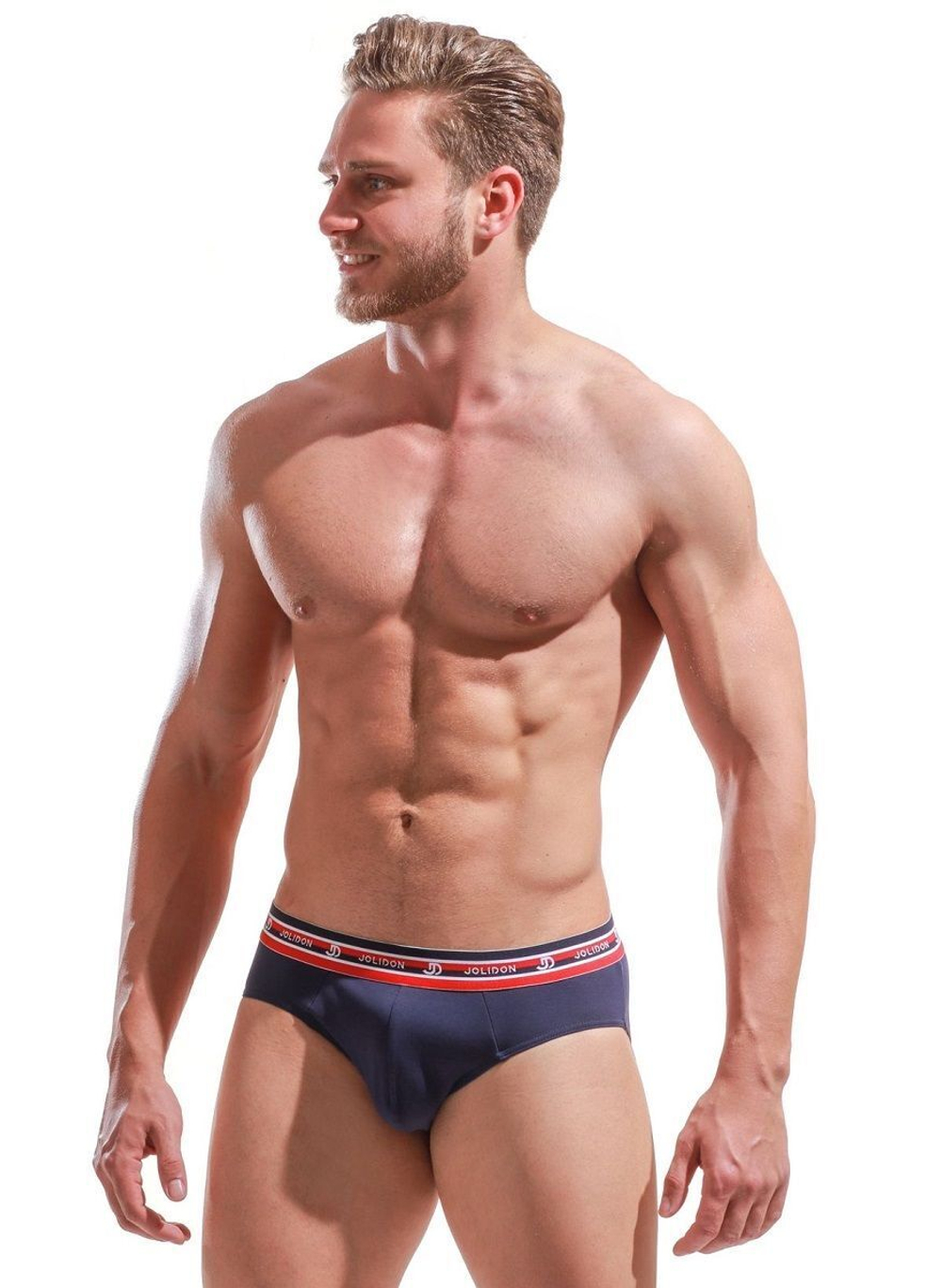 Мужские трусы-слипы с широкой резинкой в спортивном стиле (Размер: S) (Цвет: зеленый)